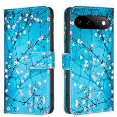  Google Pixel 11 Pro XL Fodral L&auml;der Med Tryck Blommor - Teknikhallen.se