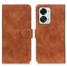 KHAZNEH KHAZNEH OnePlus Nord 2T 5G Fodral Retro L&auml;der Brun - Teknikhallen.se
