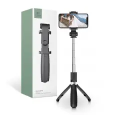 Tech-Protect Tech-Protect Selfie Stick Tripod Tr&aring;dl&ouml;s Svart - Teknikhallen.se