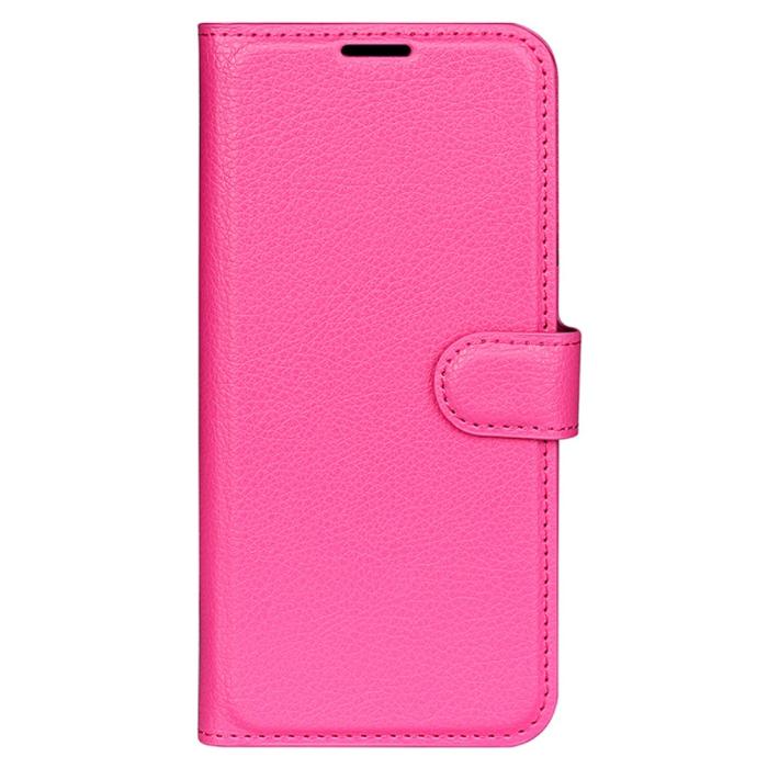 Bild 5,  Sony Xperia 1 VI Fodral Litchi Läder Rosa - Teknikhallen.se