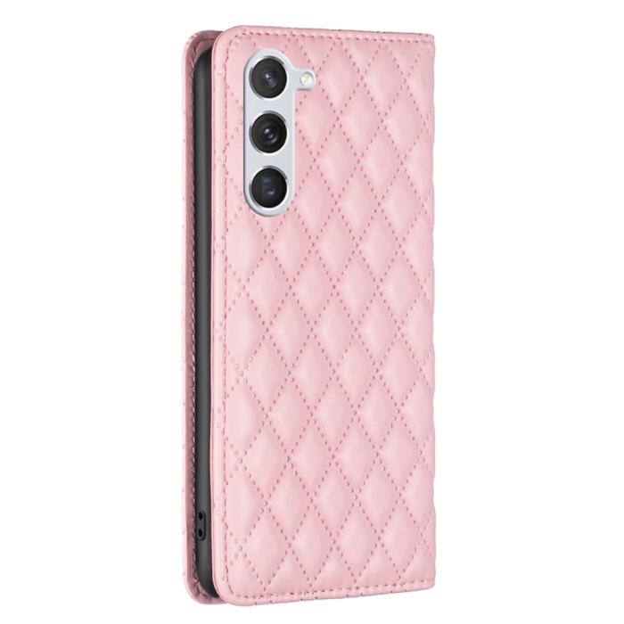 Bild 6, BINFEN BINFEN Galaxy S24 Fodral Diamond Flip Läder Rosa - Teknikhallen.se