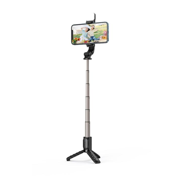 Bild 3, MCDODO MCDODO Selfie Stick Med Lampa Bluetooth Svart - Teknikhallen.se
