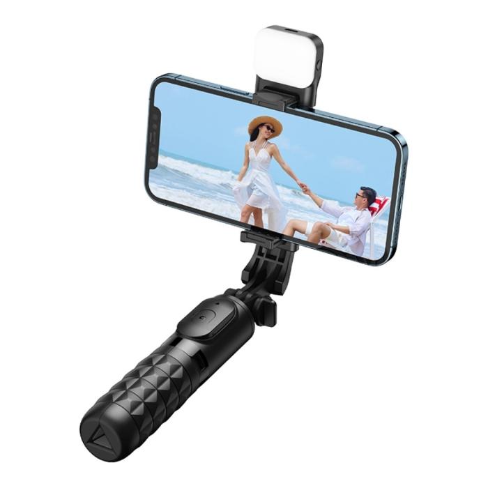 Bild 4, MCDODO MCDODO Selfie Stick Med Lampa Bluetooth Svart - Teknikhallen.se