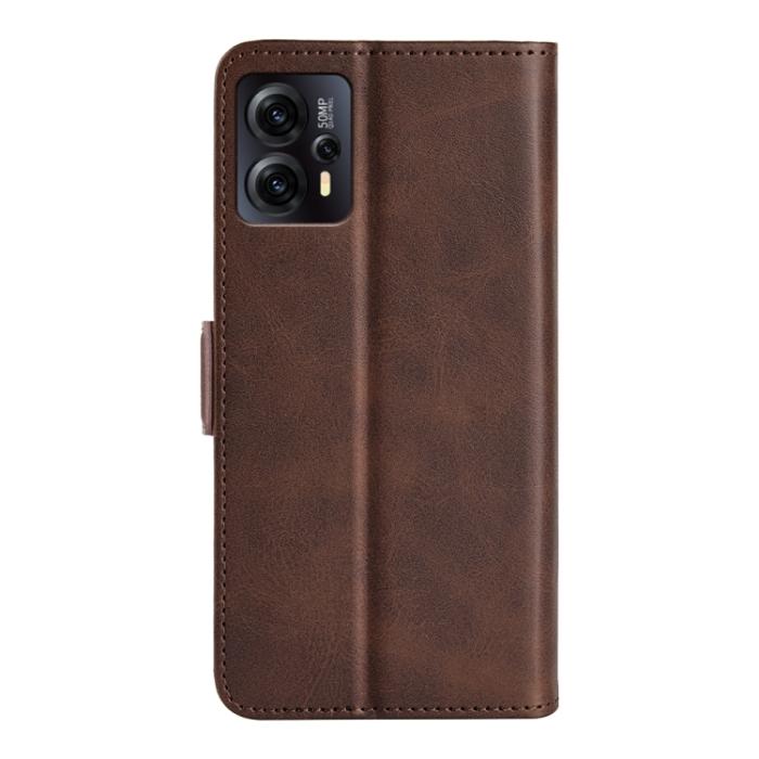 Bild 3,  Motorola Moto E13 Fodral Magnetisk Stängning Brun - Teknikhallen.se