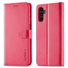 LC.IMEEKE LC.IMEEKE Samsung Galaxy A04s / A13 5G Fodral L&auml;der R&ouml;d/Rosa - Teknikhallen.se