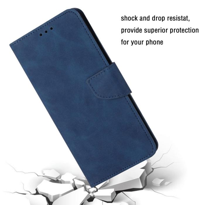 Bild 4,  Samsung Galaxy S23 Ultra Fodral Läder Blå - Teknikhallen.se