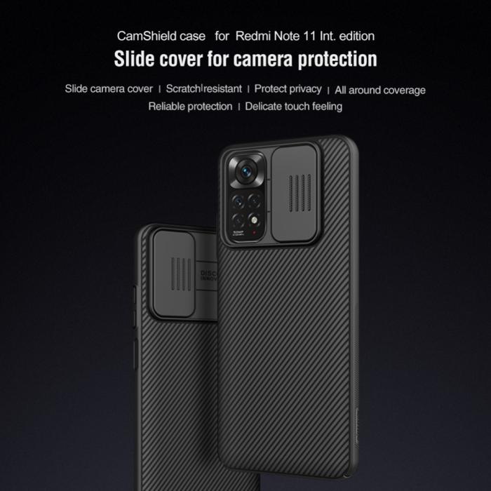 Bild 4, NILLKIN NILLKIN Xiaomi Redmi Note 11 4G Skal CamShield Pro Svart - Teknikhallen.se