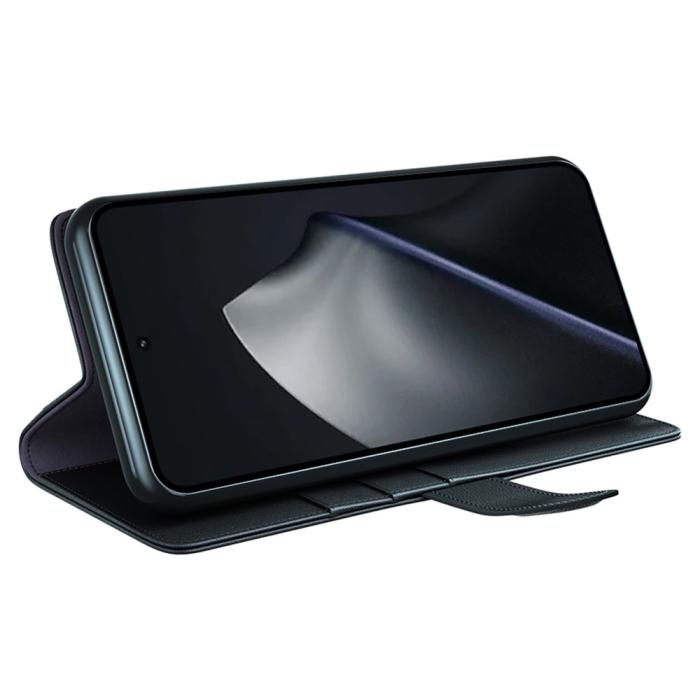 Bild 2,  Xiaomi 17T Fodral Premium Split Läder Svart - Teknikhallen.se