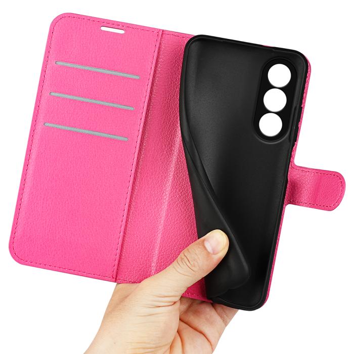 Bild 4,  OnePlus Nord 5 5G Fodral Litchi Läder Rosa - Teknikhallen.se