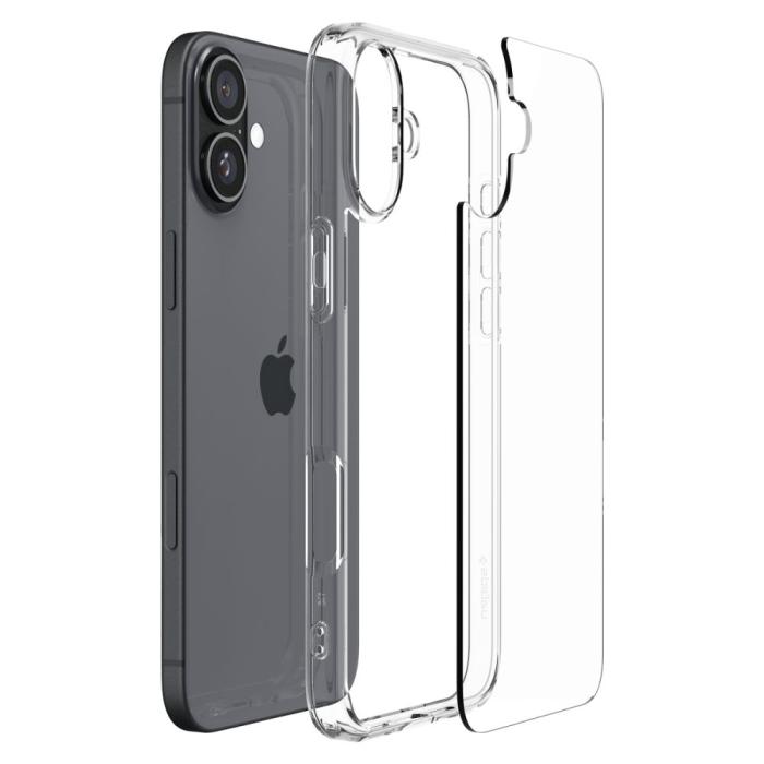 Bild 6, Spigen Spigen iPhone 16 Skal Ultra Hybrid Crystal Clear - Teknikhallen.se