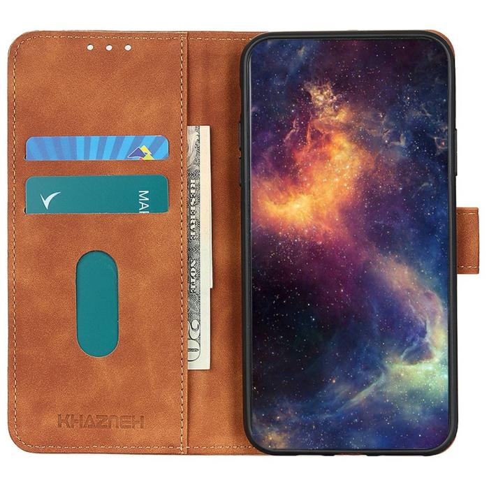 Bild 3, KHAZNEH KHAZNEH Samsung Galaxy A16 / A26 5G Fodral Retro Läder Brun - Teknikhallen.se