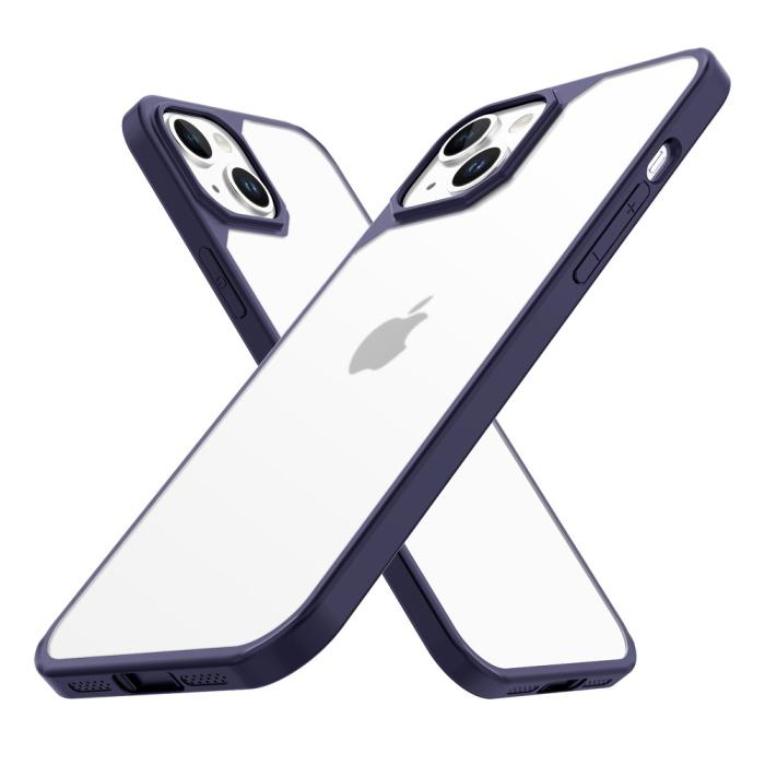 Bild 2, LEEU DESIGN LEEU DESIGN iPhone 15 Skal Hybrid Matt Blå - Teknikhallen.se