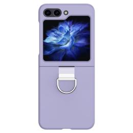  Galaxy Z Flip 6 Skal Skin Touch Ringhållare Lila - Teknikhallen.se