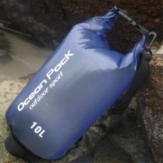  10L Genomskinlig Dry Bag Vattent&auml;t Sj&ouml;s&auml;ck / Packp&aring;se Bl&aring; - Teknikhallen.se