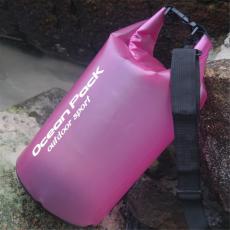  15L Genomskinlig Dry Bag Vattent&auml;t Sj&ouml;s&auml;ck / Packp&aring;se Rosa - Teknikhallen.se