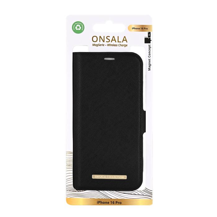 Bild 4, Onsala Onsala iPhone 16 Pro Fodral MagSafe 2 Kortfack Svart - Teknikhallen.se