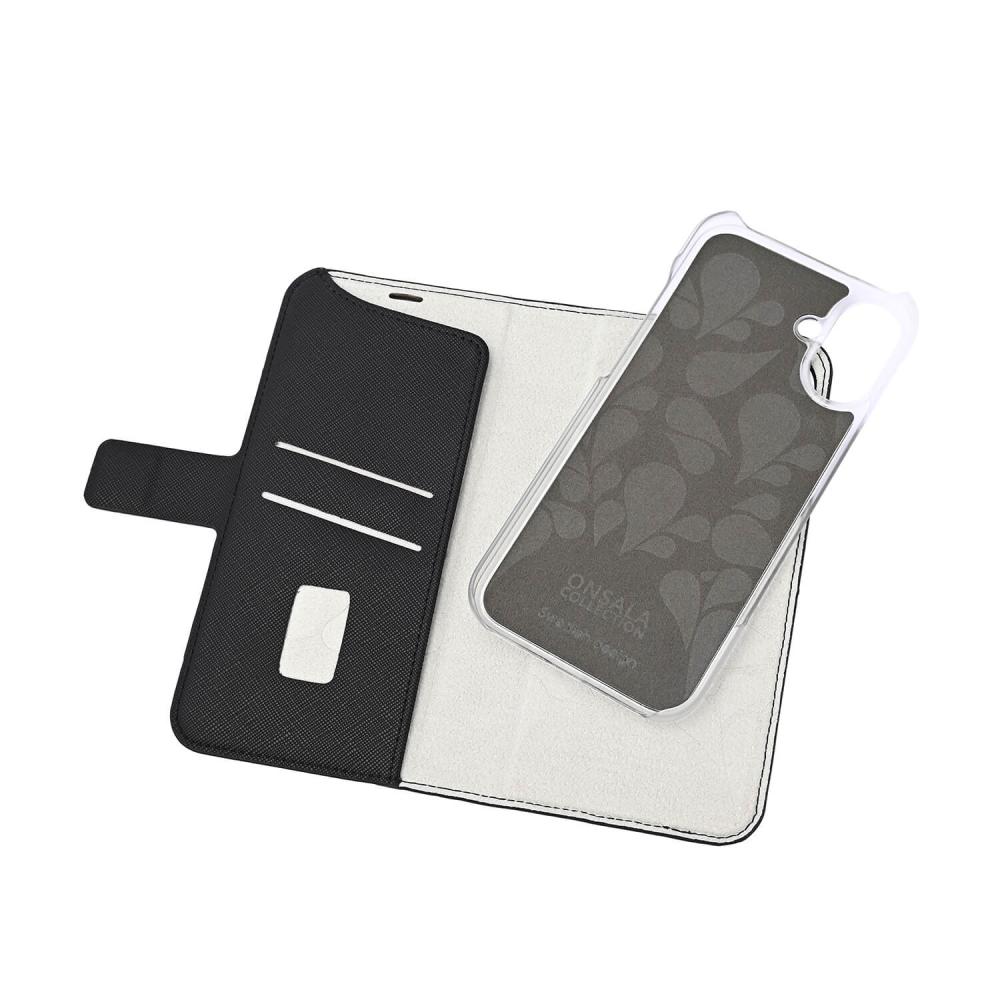 Onsala Onsala iPhone 16 Plus Fodral MagSafe 2 Kortfack Svart - Teknikhallen.se
