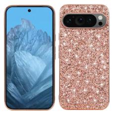  Google Pixel 10 / 10 Pro Skal Glitter Hybrid Ros&eacute;guld - Teknikhallen.se