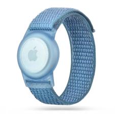Tech-Protect Tech-Protect Nylon Armband F&ouml;r AirTag 2/1 Till Barn Bl&aring; - Teknikhallen.se
