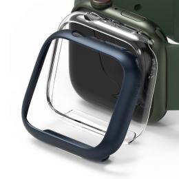 Ringke Ringke Apple Watch 7/8 45 mm Skal 2-PACK Slim Transparent/Blå - Teknikhallen.se