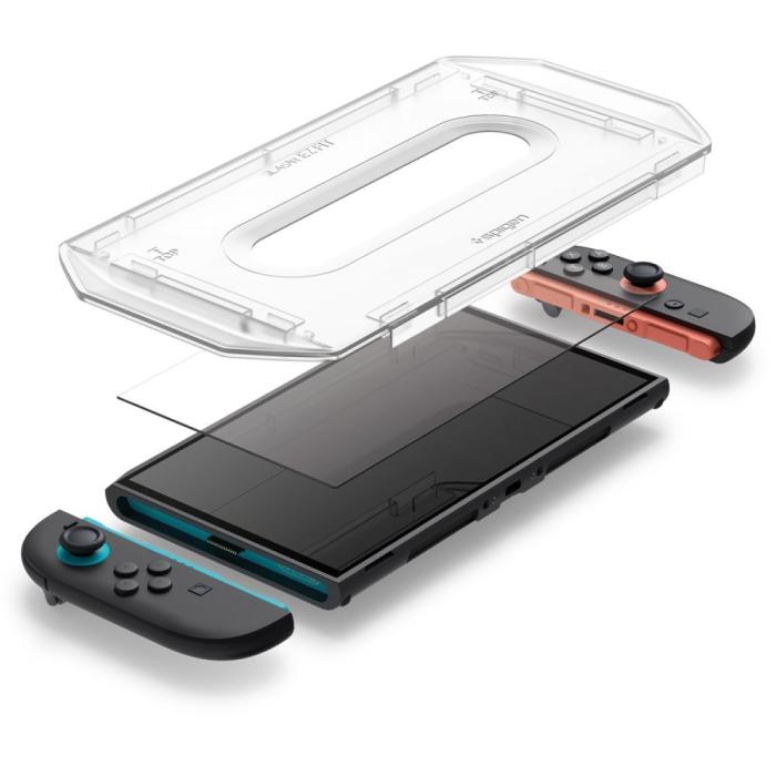 Bild 6, Spigen Spigen Nintendo Switch 2 2-PACK Skärmskydd GLAS.tR 