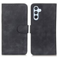 KHAZNEH KHAZNEH Galaxy S25 Plus / S24 Plus Fodral Retro L&auml;der Svart - Teknikhallen.se
