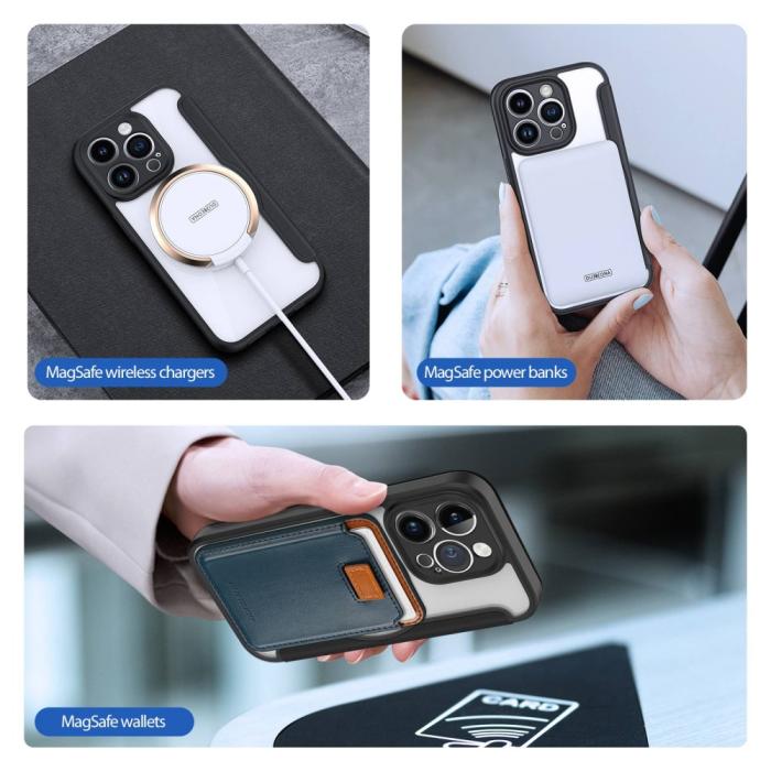 Bild 4, DUX DUCIS DUX DUCIS iPhone 14 Pro Fodral MagSafe Skin X Pro Svart - Teknikhallen.se