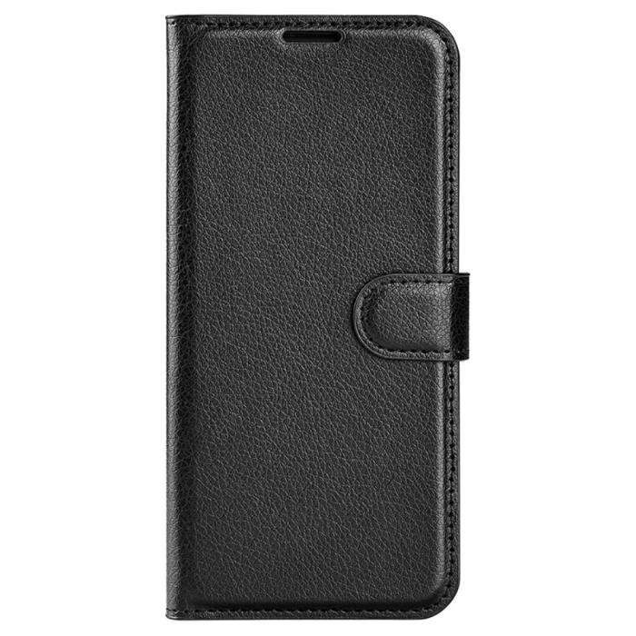 Bild 6,  Samsung Galaxy A35 5G Fodral Läder Litchi Svart - Teknikhallen.se