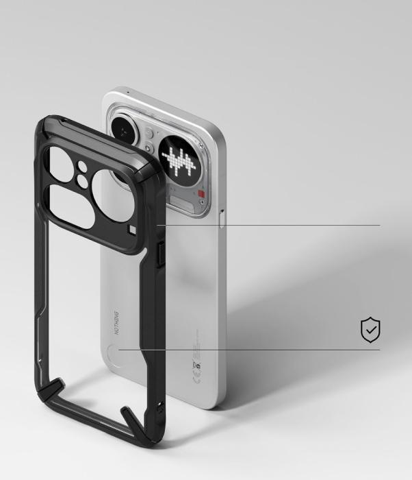Bild 4, Ringke Ringke Nothing Phone 4a Pro Skal Fusion X Svart - Teknikhallen.se