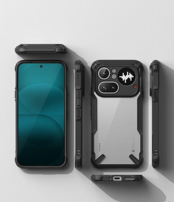 Bild 5, Ringke Ringke Nothing Phone 4a Pro Skal Fusion X Svart - Teknikhallen.se