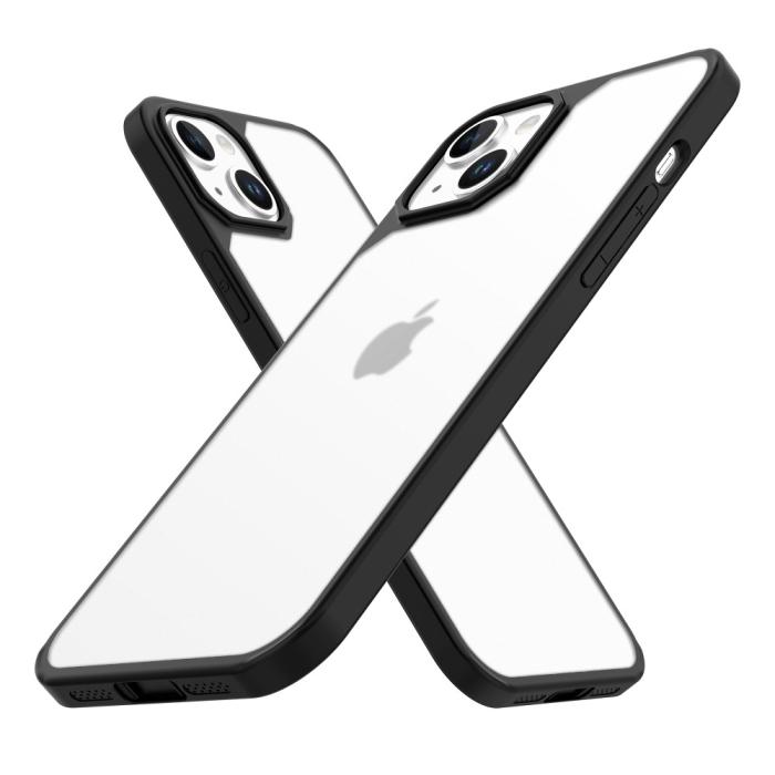 Bild 2, LEEU DESIGN LEEU DESIGN iPhone 15 Skal Hybrid Matt Svart - Teknikhallen.se