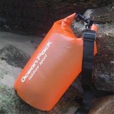  20L Genomskinlig Dry Bag Vattent&auml;t Sj&ouml;s&auml;ck / Packp&aring;se Orange - Teknikhallen.se