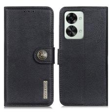KHAZNEH KHAZNEH OnePlus Nord 2T 5G Fodral L&auml;der Svart - Teknikhallen.se