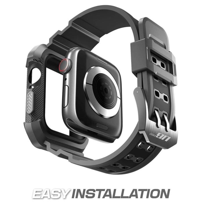 Bild 4, Supcase Supcase Apple Watch 44/45 mm Armband Unicorn Beetle Pro Svart - Teknikhallen.se