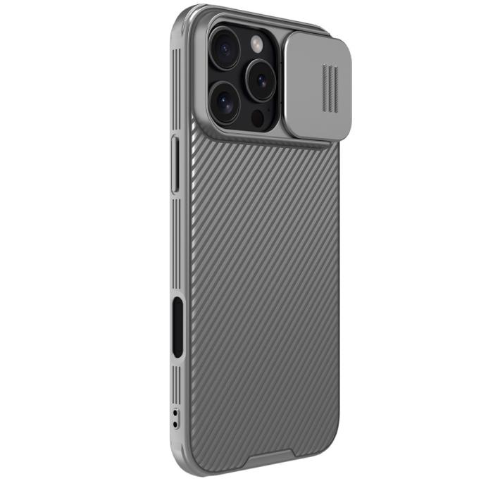 Bild 3, NILLKIN NILLKIN iPhone 16 Pro Max Skal CamShield Pro Grå - Teknikhallen.se