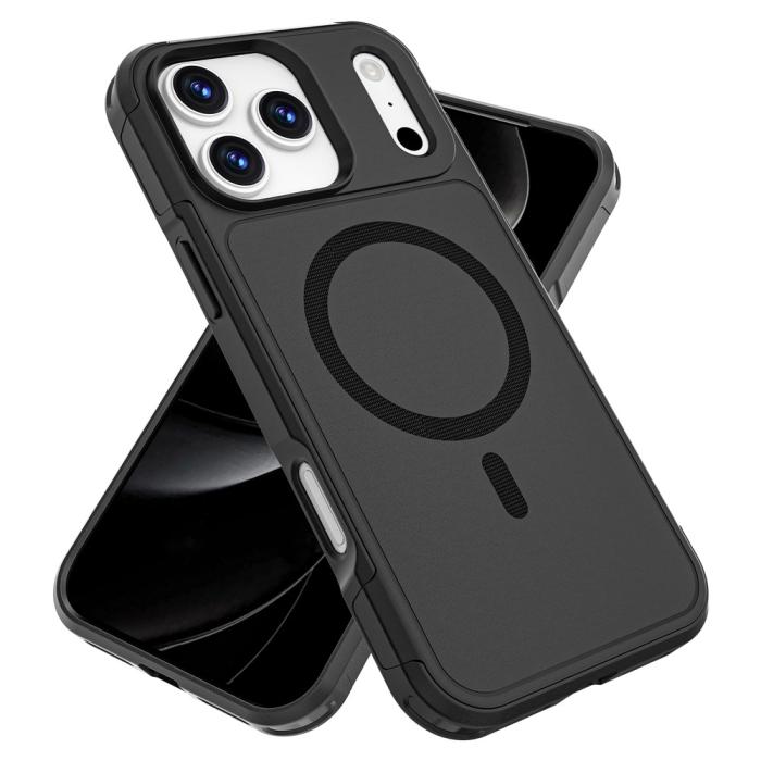 Bild 2,  iPhone 17 Pro Max Skal MagSafe Hybrid Svart - Teknikhallen.se