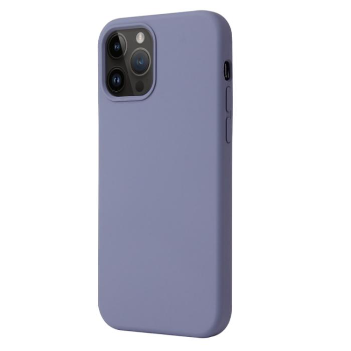 Bild 2,  iPhone 15 Pro Max Skal Liquid Silikon Lilagrå - Teknikhallen.se
