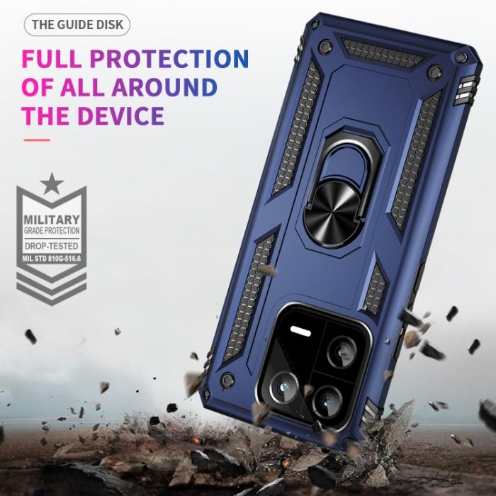 Bild 3,  Xiaomi 13 Pro 5G Skal Ring Armor Blå - Teknikhallen.se