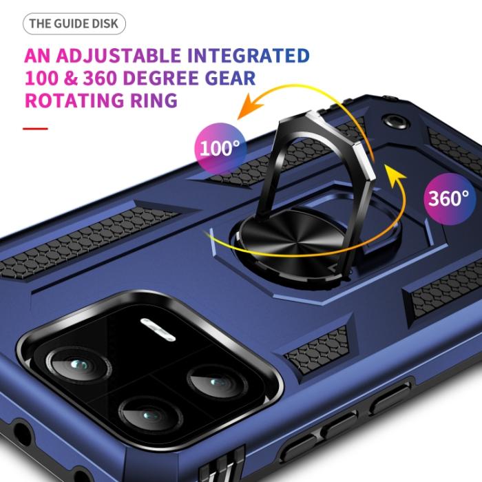 Bild 4,  Xiaomi 13 Pro 5G Skal Ring Armor Blå - Teknikhallen.se