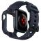 Spigen Spigen Apple Watch 44/45 mm Skal/Armband Rugged Armor 'Pro' Charcoal Grey - Teknikhallen.se