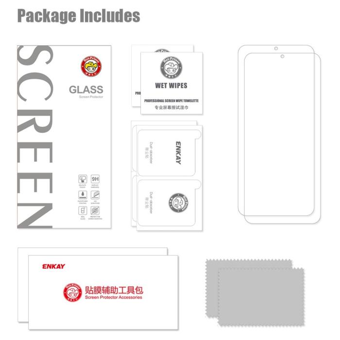 Bild 6, HAT PRINCE HAT PRINCE Xiaomi Redmi 10 5G 2-PACK Skärmskydd Härdat Glas - Teknikhallen.se