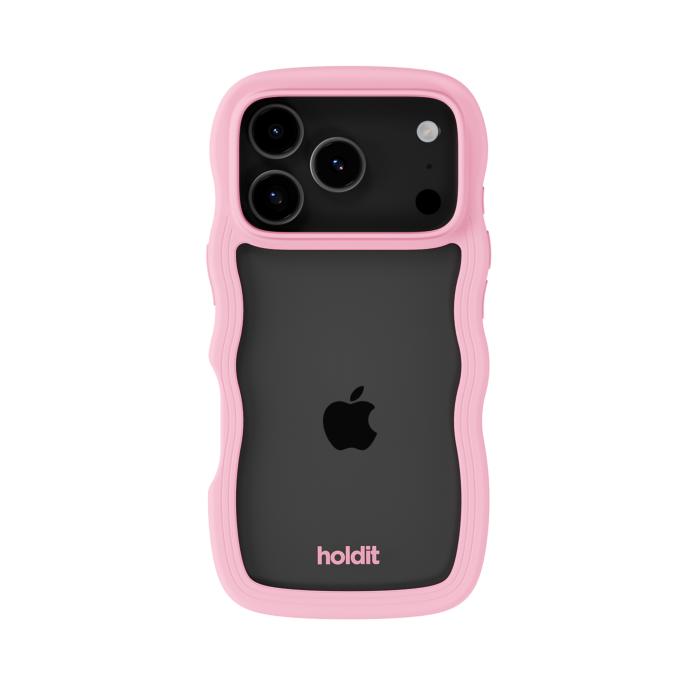 Bild 2, holdit holdit iPhone 17 Pro Max Mobilskal Wavy Pink/Transparent - Teknikhallen.se