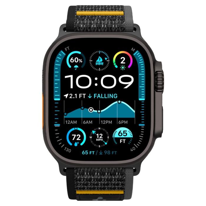Bild 2, Spigen Spigen Apple Watch 42/44/45/46/49 mm Armband Athlex Air Svart - Teknikhallen.se