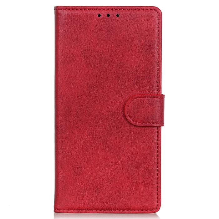 Bild 2,  Samsung Galaxy A03 Fodral Solid Läder Röd - Teknikhallen.se