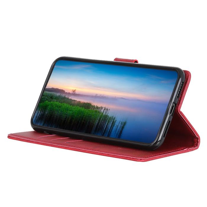 Bild 4,  Samsung Galaxy A03 Fodral Solid Läder Röd - Teknikhallen.se