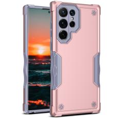  Samsung Galaxy S22 Ultra Skal Shockproof Hybrid Ros&eacute;guld - Teknikhallen.se