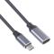  1m USB-C Hane - USB-C Hona Adapter Kabel Svart - Teknikhallen.se