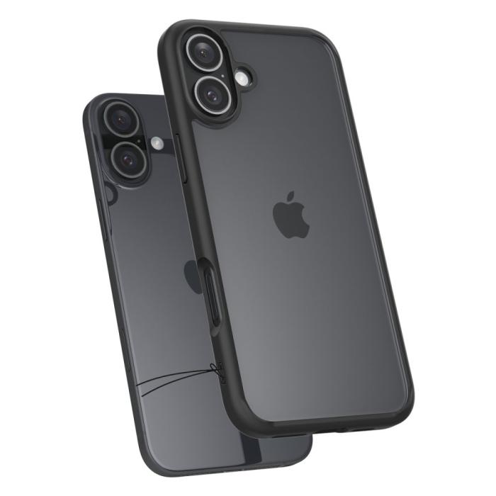 Bild 6, Spigen Spigen iPhone 16 Skal Ultra Hybrid Matt Svart - Teknikhallen.se