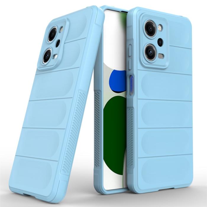 Bild 5,  Xiaomi Redmi Note 12 Pro 5G Skal Magic Shield Ljus Blå - Teknikhallen.se