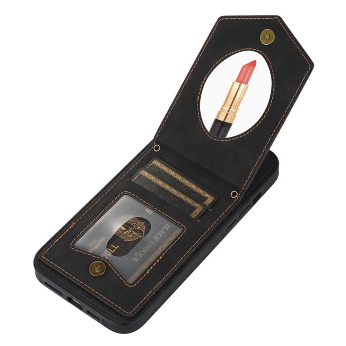 Bild 3,  iPhone 15 Skal RFID Kortfack Med Snodd Svart - Teknikhallen.se